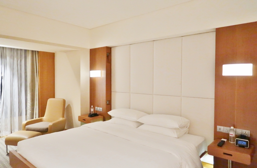 Bedroom in King Bed Club Access Room at Grand Hyatt hotel