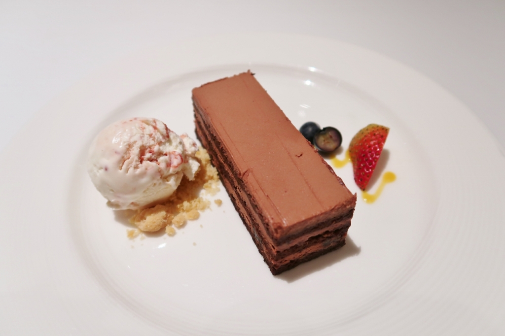 Chocolate truffle mousse cake from Gordon Grill at Goodwood Park Hotel