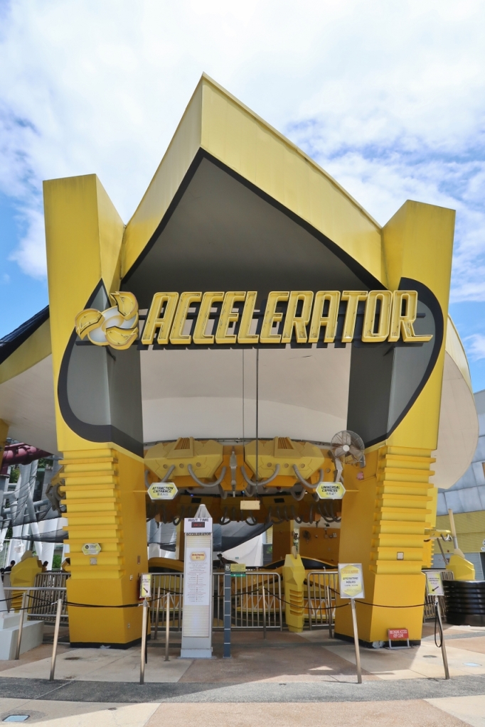 Entrance to the Accelerator ride at Universal Studios Singapore