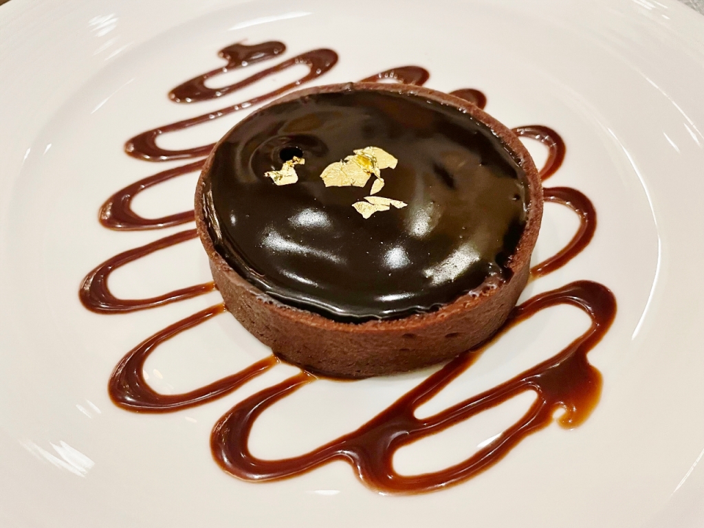Dark chocolate tart from Brasserie Les Saveurs at St. Regis Hotel