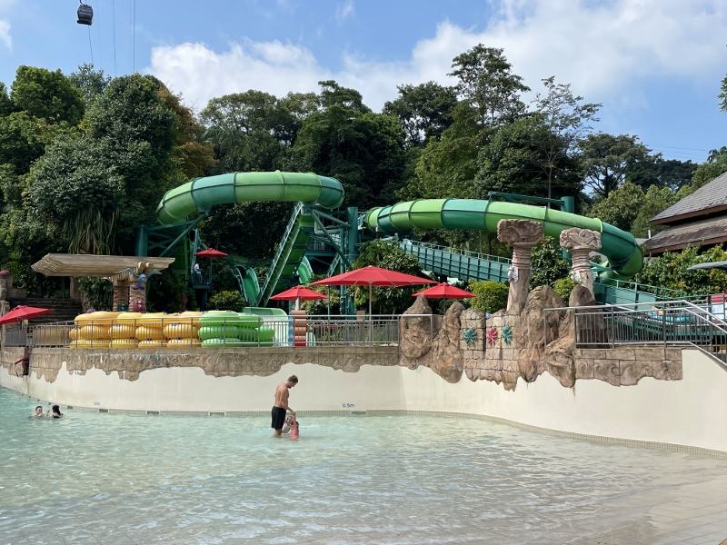 Pipeline Plunge water ride at Adventure Cove Waterpark theme park
